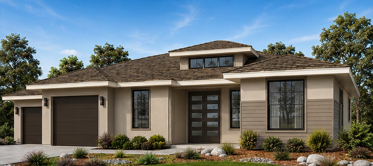 The Heirloom Contemporary C elevation &mdash; Lot 17, Gladeview Lane