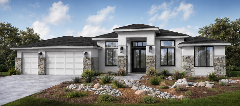 The Tacoma Contemporary C elevation &mdash; 7112 Healthland Drive