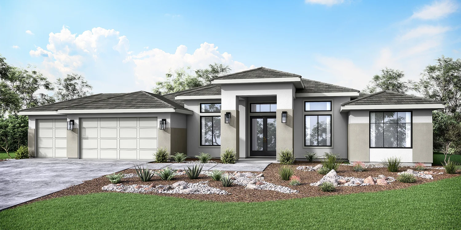 The Tacoma Contemporary C elevation &mdash; 7112 Healthland Drive